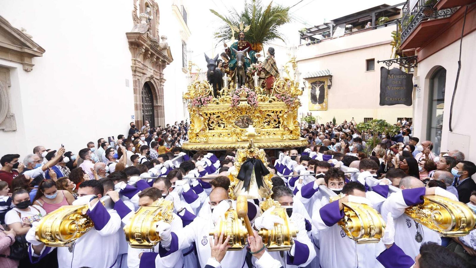 Pollinica en la procesión Magna de Málaga. Pollinica en la procesión Magna de Málaga.