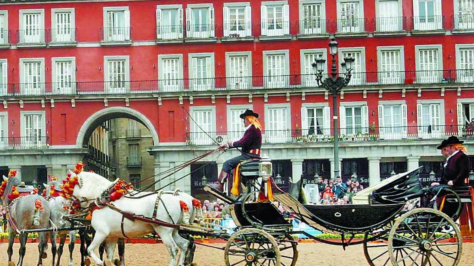 Un instante del espectáculo ecuestre celebrado en 2004 durante Fitur.