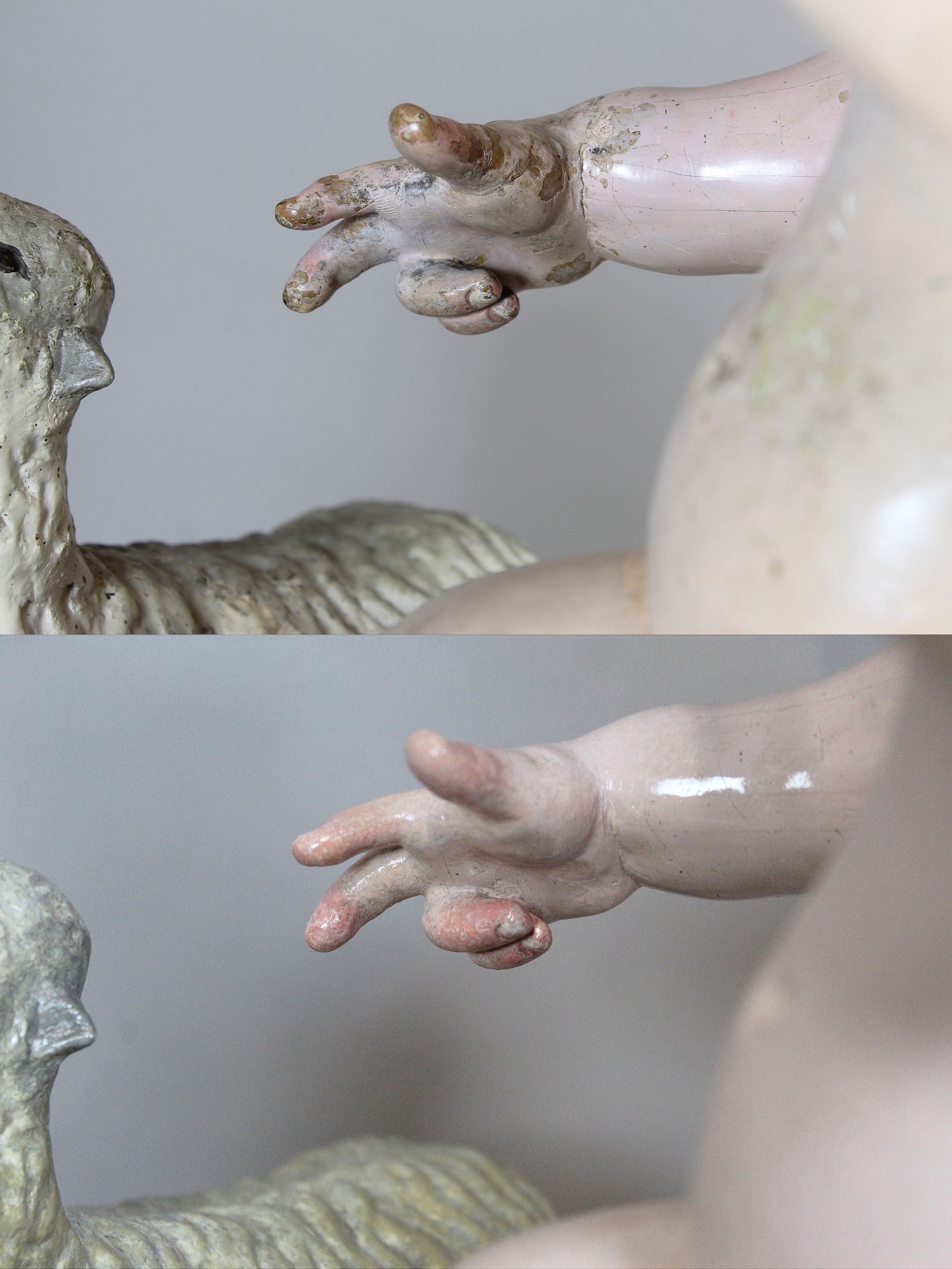 Comparativa mano derecha de la imagen