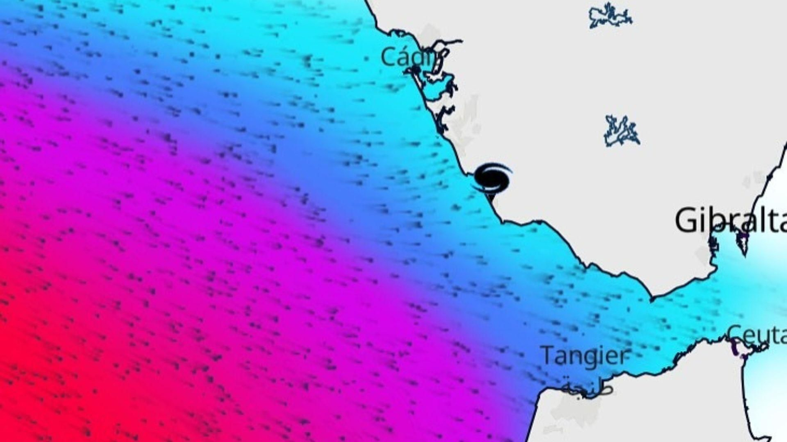 Los expertos en meteorología de Andalmet explican que el mar de fondo impacta de lleno en Cádiz.