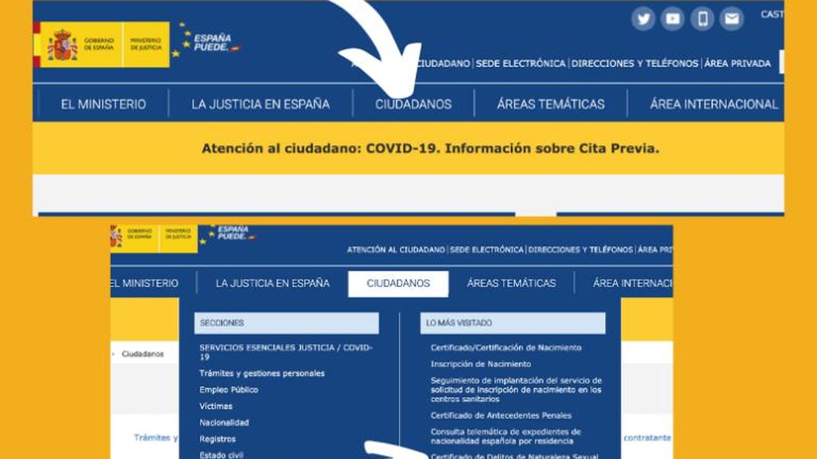 Quinto paso para obtener el certificado