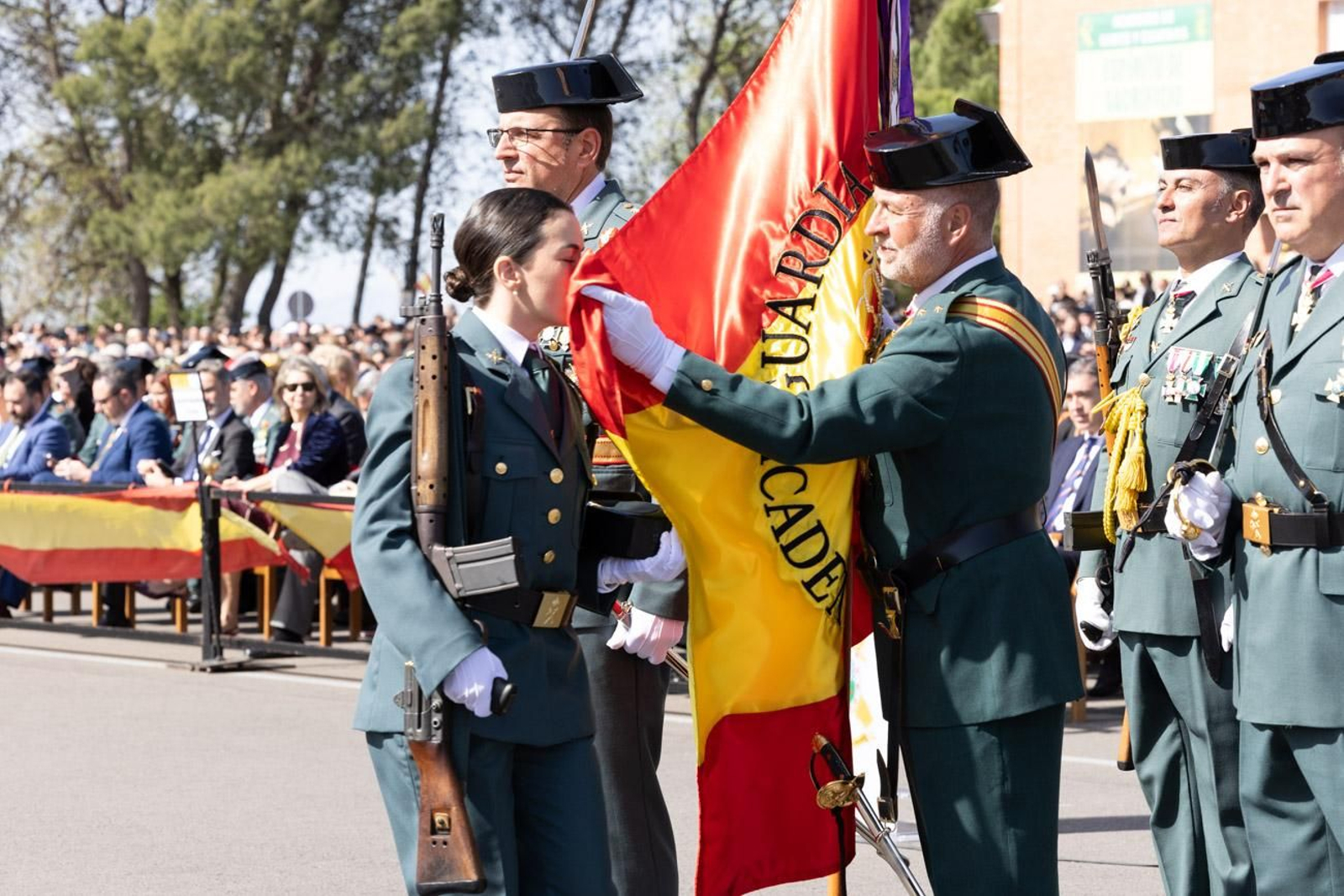 Acto de jura de bandera de la 130ª promoción de guardias civiles de la Academia de Baeza