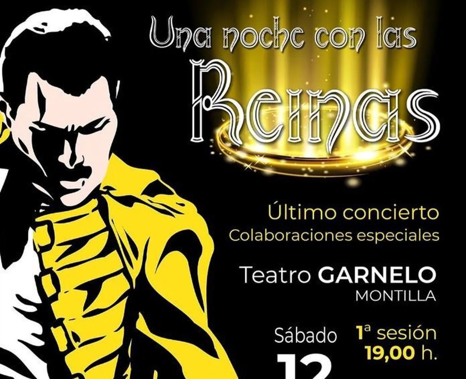 Cartel del tributo a Queen de Reunión.