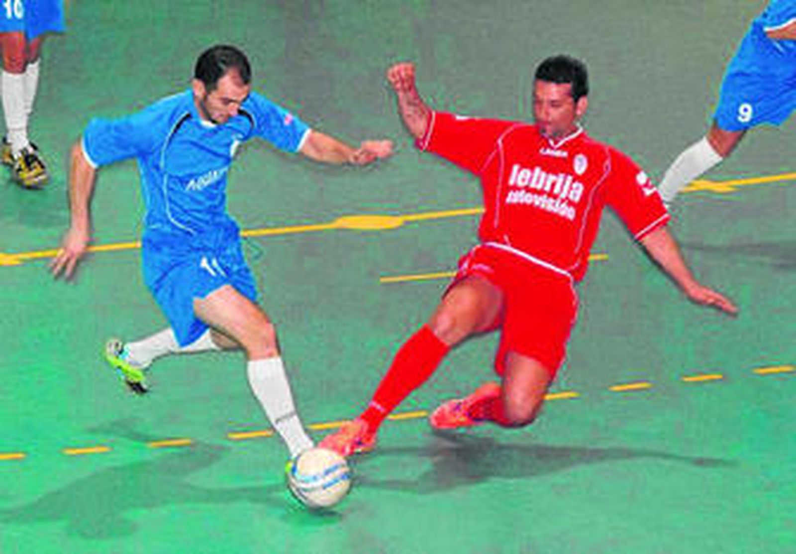 Juan José, durante el encuentro del sábado en casa.
