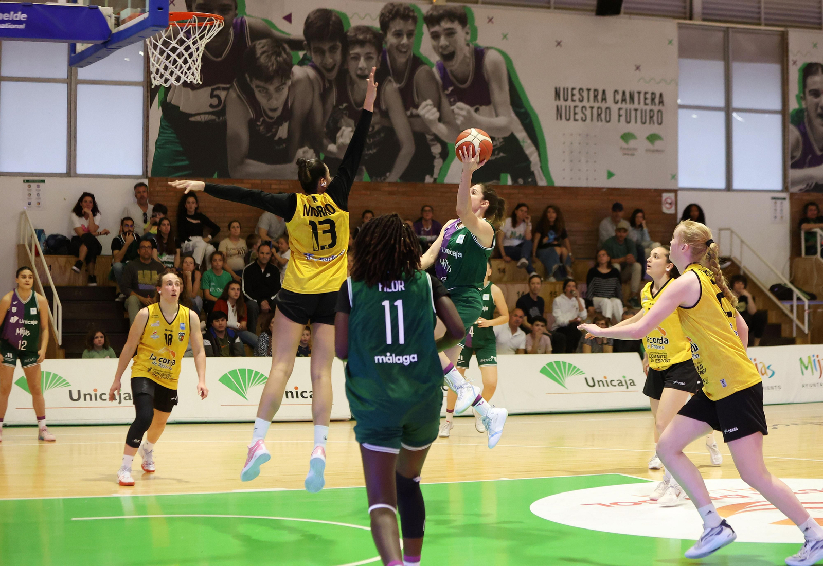 El Unicaja Mijas, en un partido.