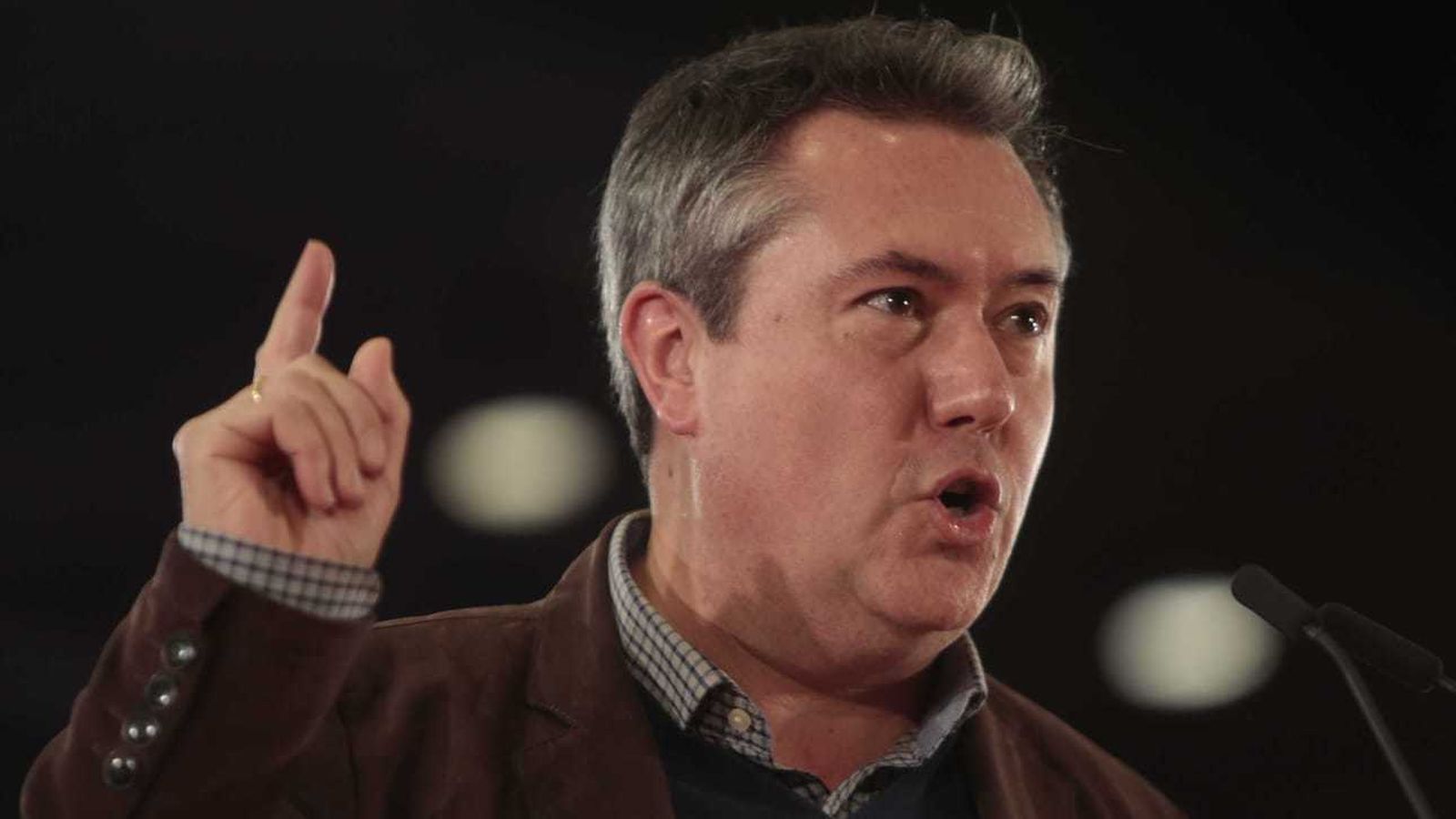 Juan Espadas, durante su discurso de este sábado.