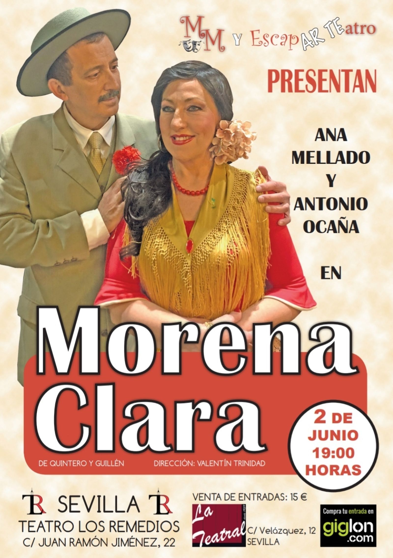 Imagen del cartel de la obra 'Morena Clara'.