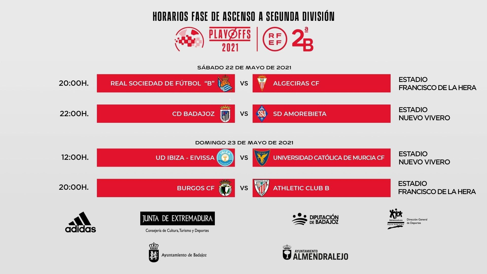 Los horarios de las finales por el ascenso.