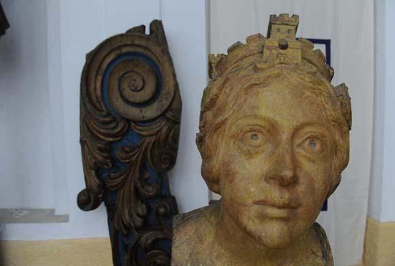 Tras un periodo de restauración, la Armada presentó el primer mascarón de proa que lució el buque escuela entre 1927 y 1936

Foto: Elias Pimentel