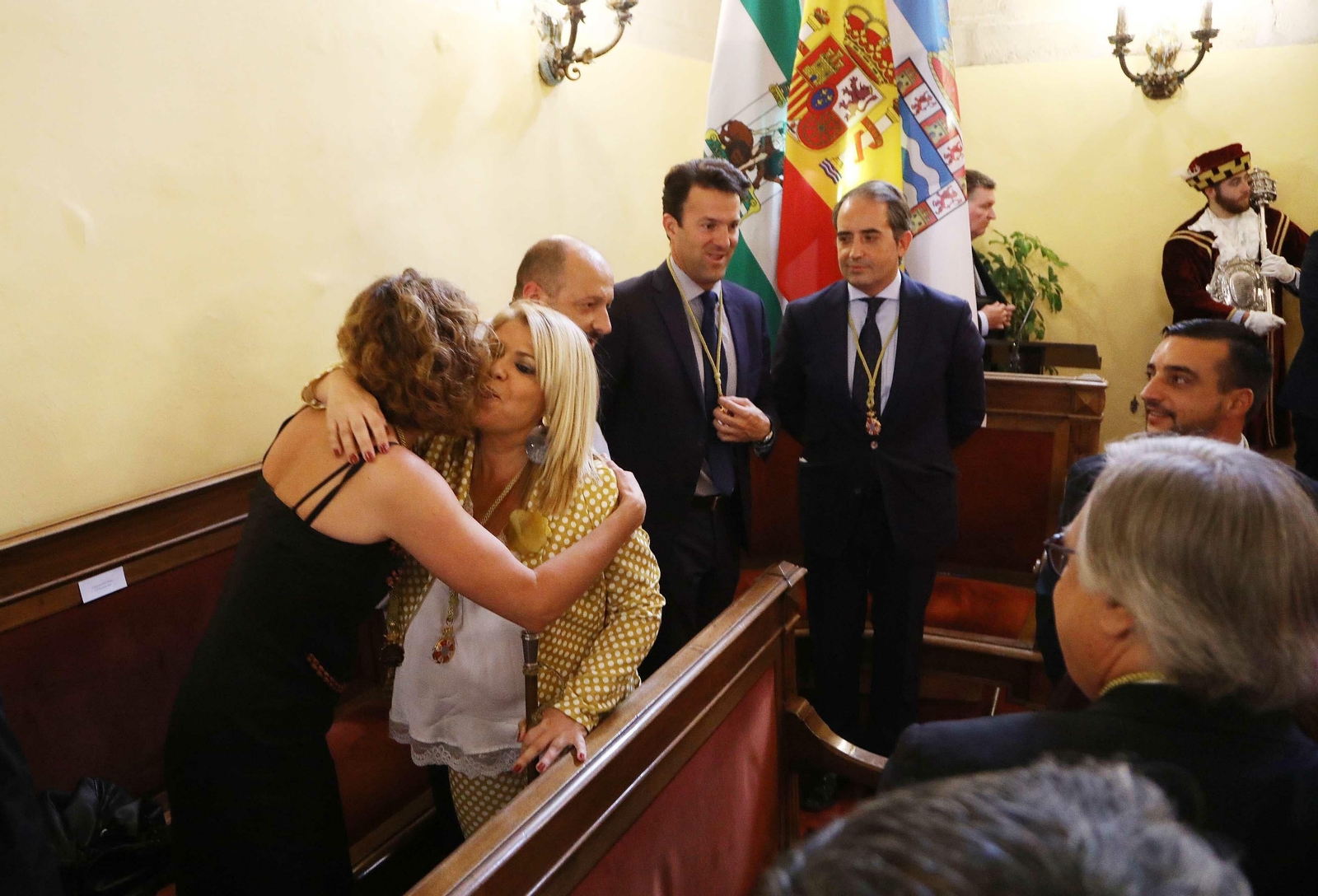 De izquierda a derecha, Kika González, Mamen Sánchez, Raúl Ruiz-Berdejo, Carlos Pérez y Antonio Saldaña.