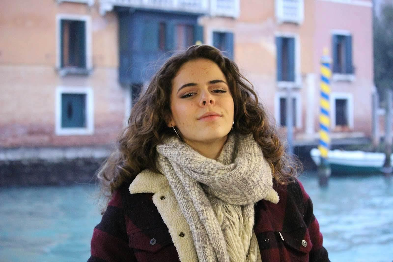La joven Flavia Baiaradelli Plaza, en Venecia.