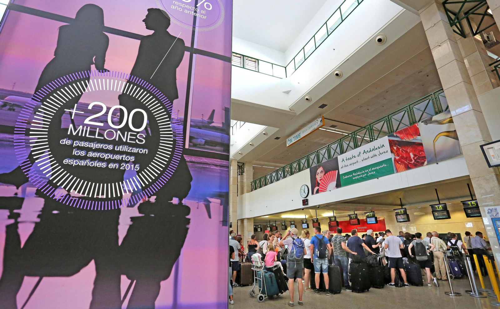 Una imagen de las instalaciones del aeropuerto de Jerez en el verano de 2019.