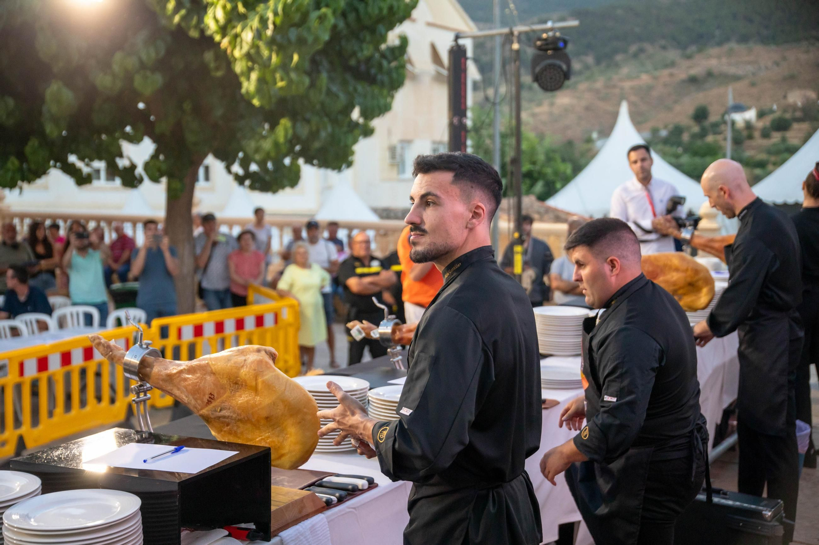 Concurso de cortadores de jamón en Serón, en imágenes