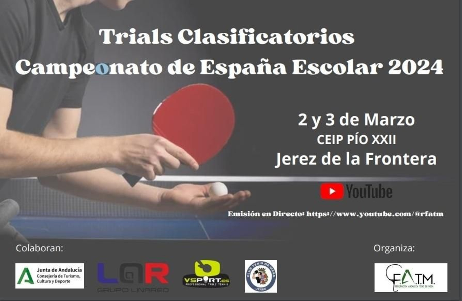 Cartel de los Trials Clasificatorios para el Campeonato de España Escolar en Pío XII.