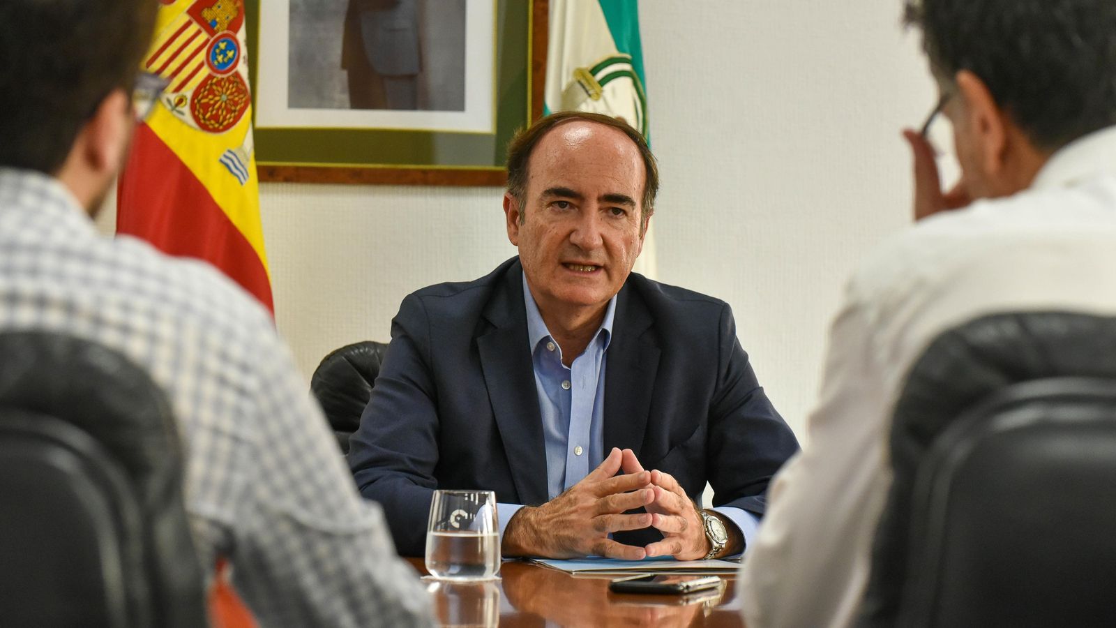 Gerardo Landaluce, presidente de la APBA, en su despacho. Gerardo Landaluce, presidente de la APBA, en su despacho.