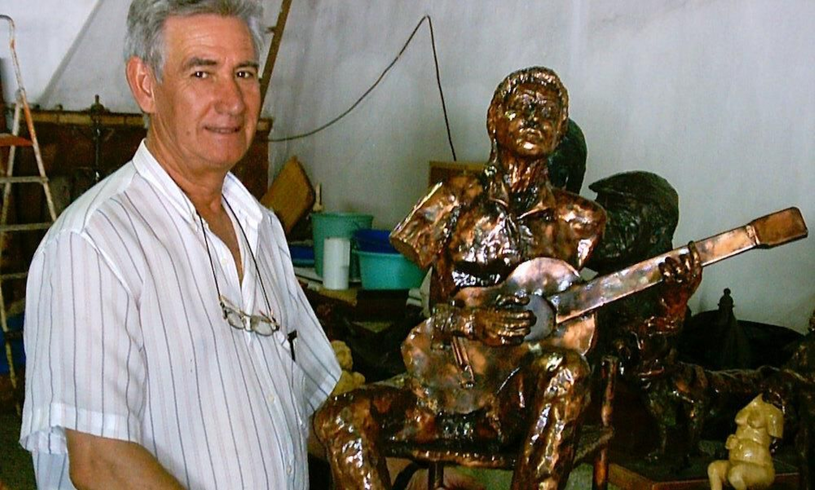 El escultor Antonio 'Calamina'.