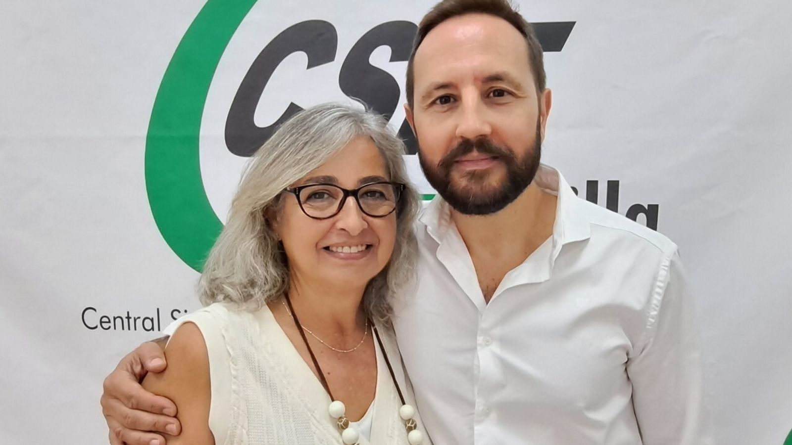 Lola Lucena y Alberto Trujillo, maestros de Religión y delegados de CSIF.