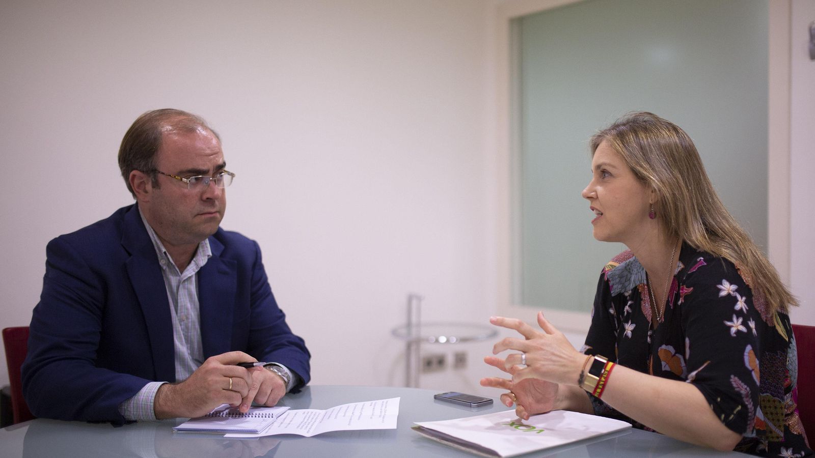 Cristina Peláez, durante la entrevista