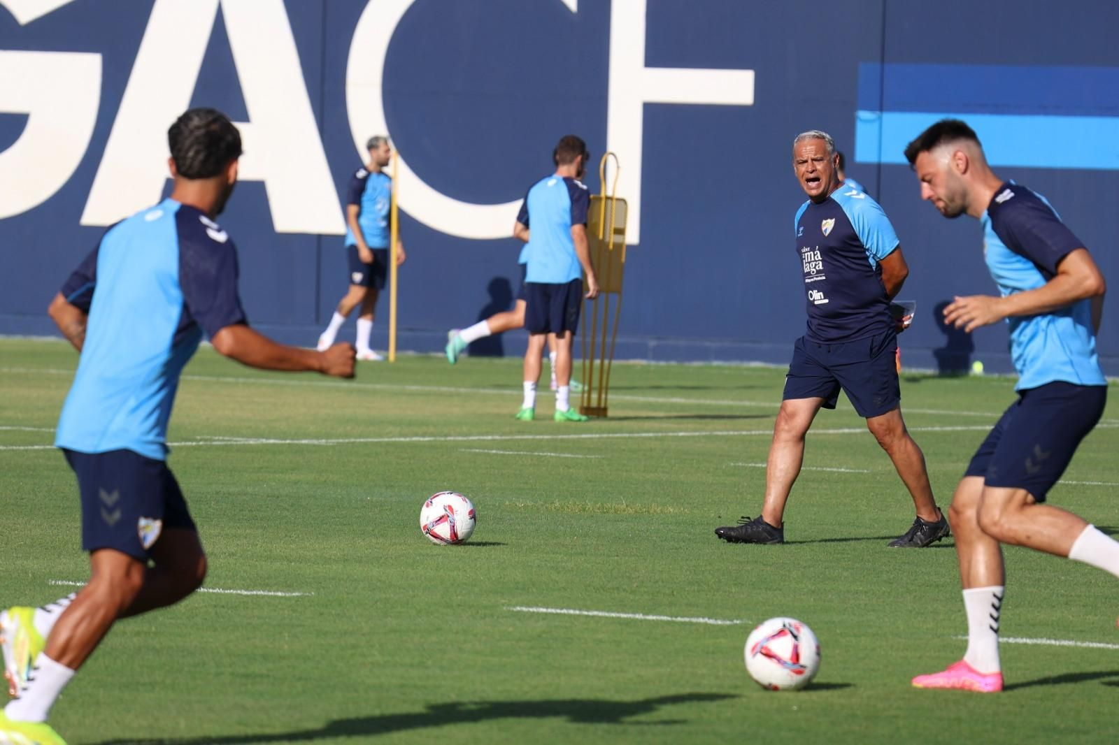 Haitam, como una moto en la última sesión del Málaga CF