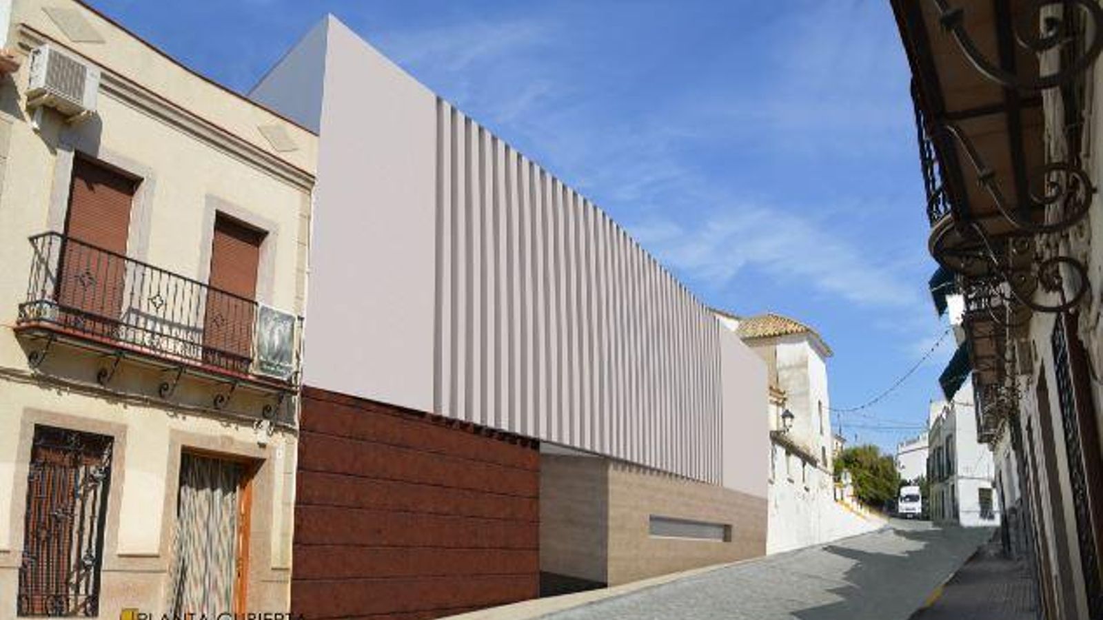 Reproducción del futuro teatro de Aguilar de la Frontera.