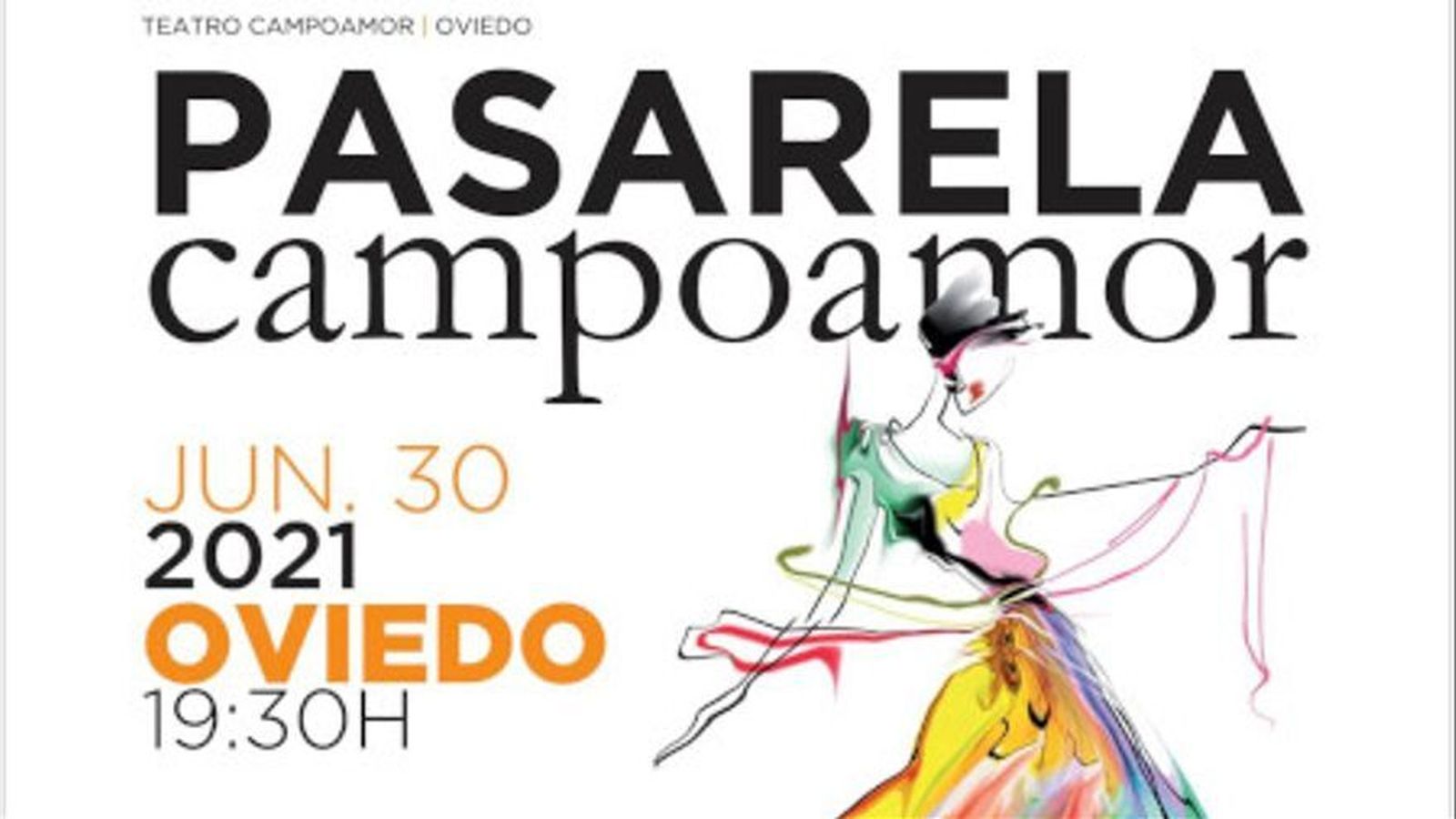 Cartel anunciador de la pasarela.