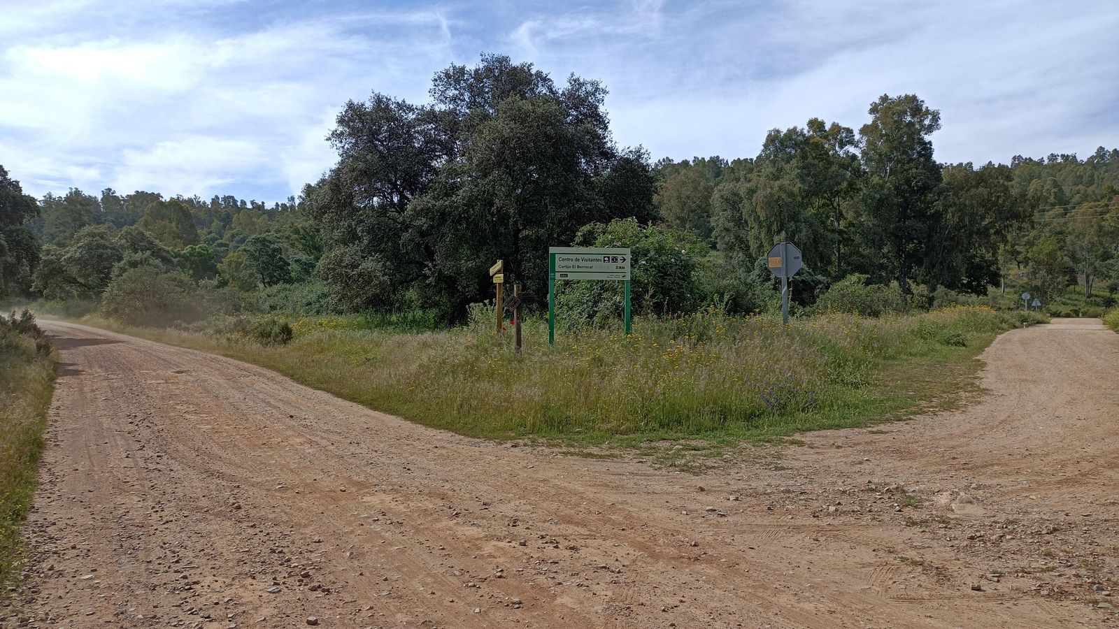 Esta es la bifurcación: Vamos a la izquierda