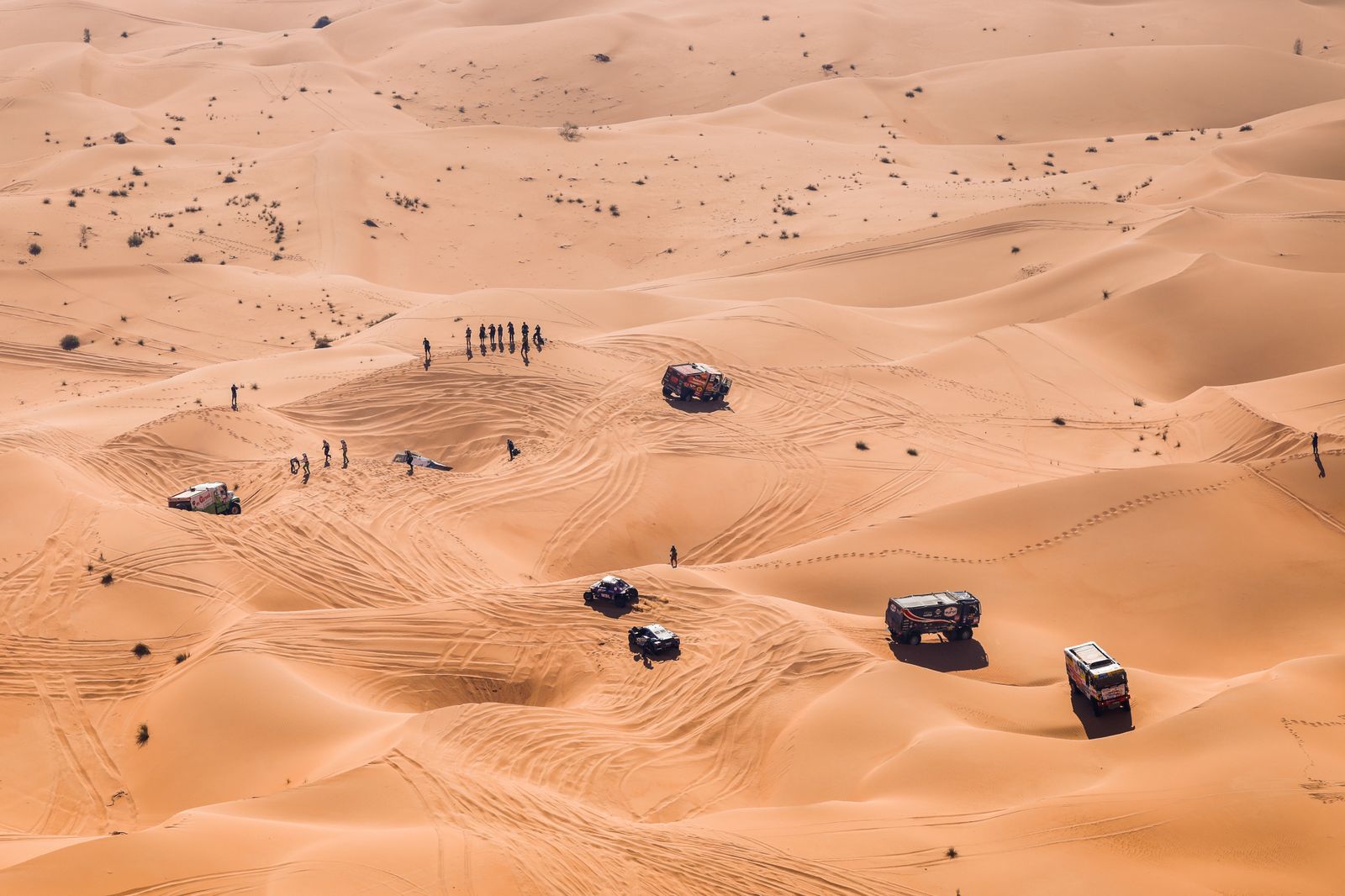 Las mejores fotos del Dakar por las dunas