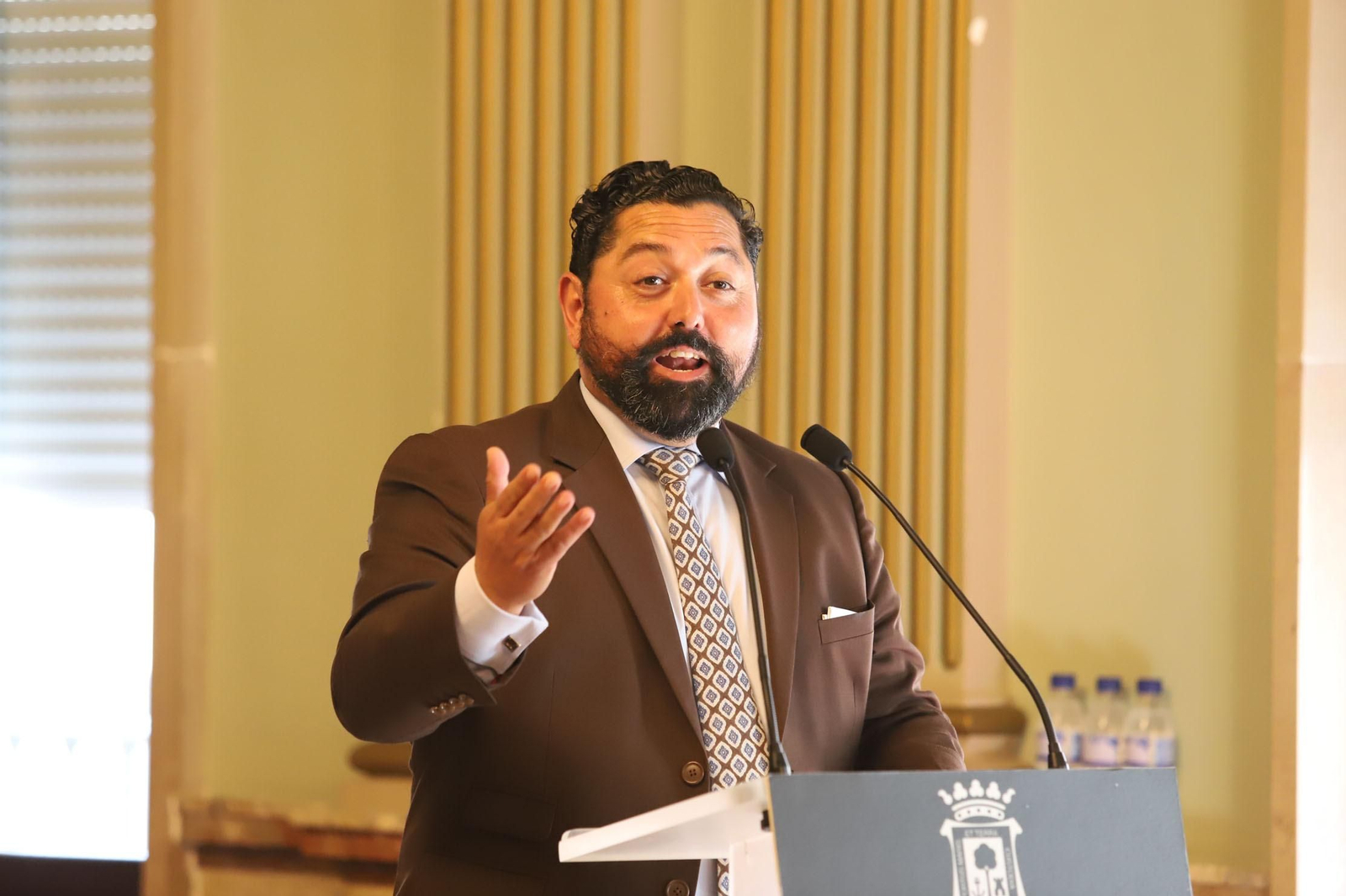 Imágenes de la firma del convenio del mundial de bádminton en el Ayuntamiento con Carolina Marín