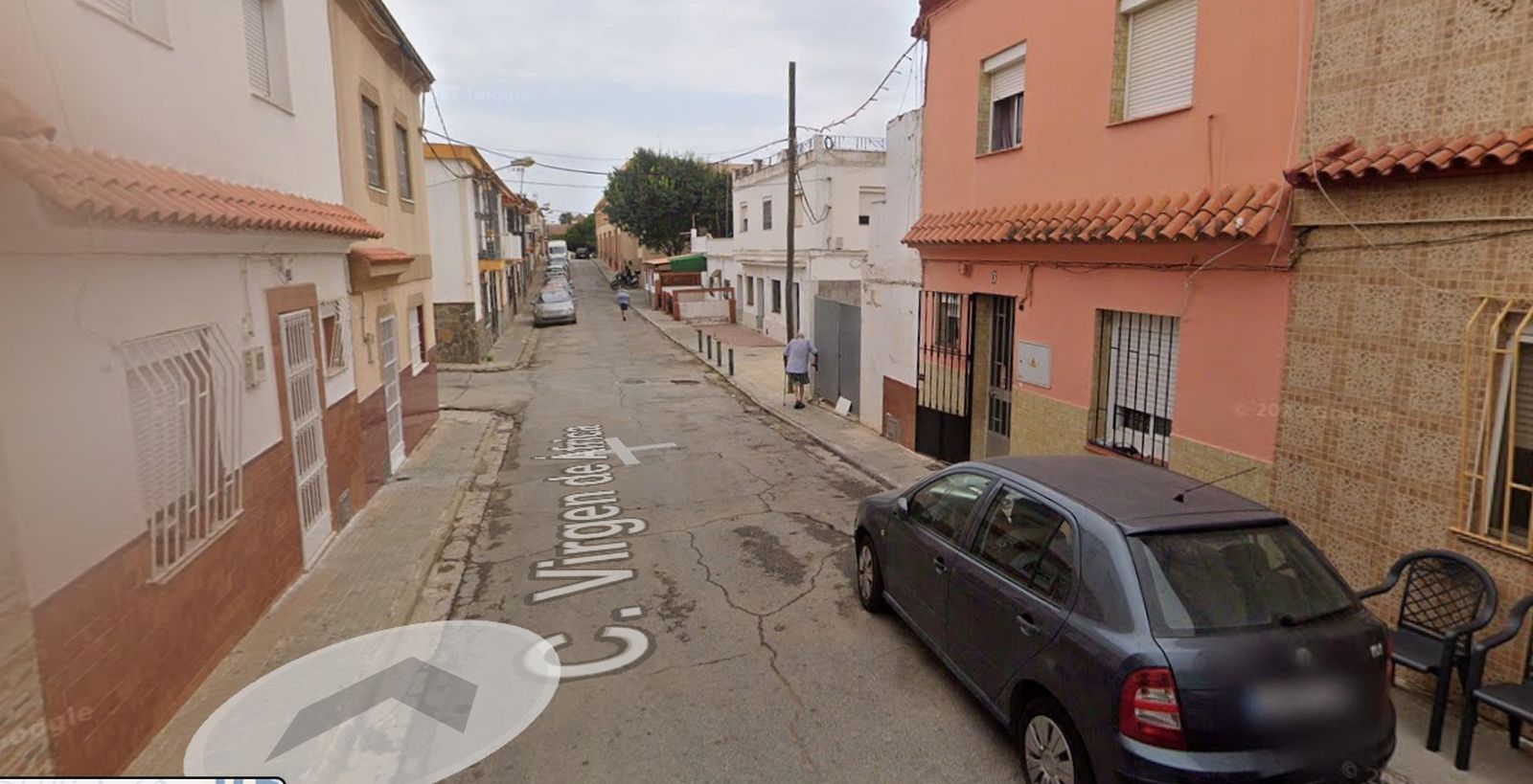 Calle Virgen de África, en Algeciras.