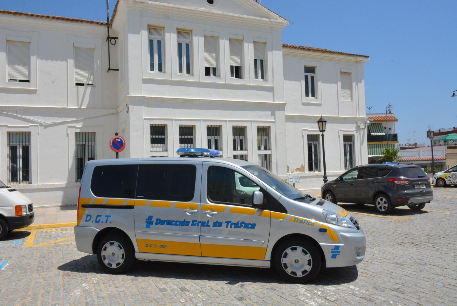 Un vehículo radar de la DGT, en San Roque.
