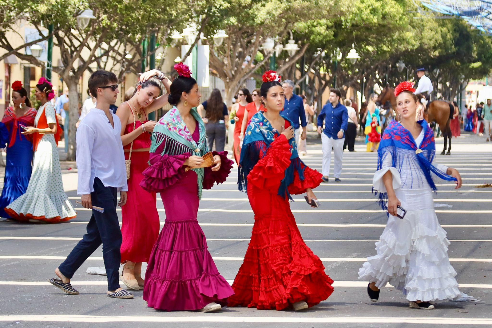 El domingo de Feria en el Real, en imágenes