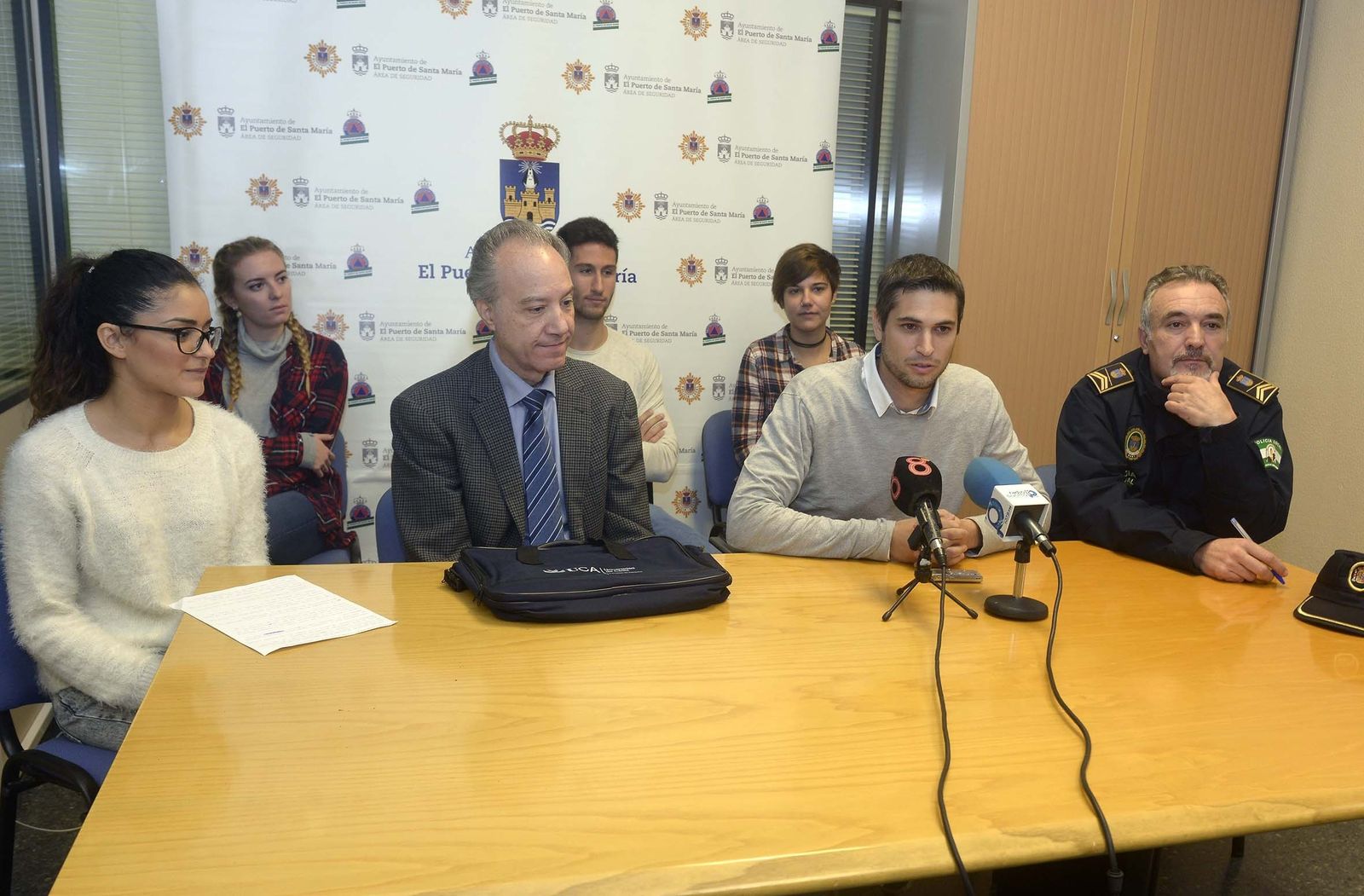 Una imagen de la presentación de estos alumnos en prácticas.