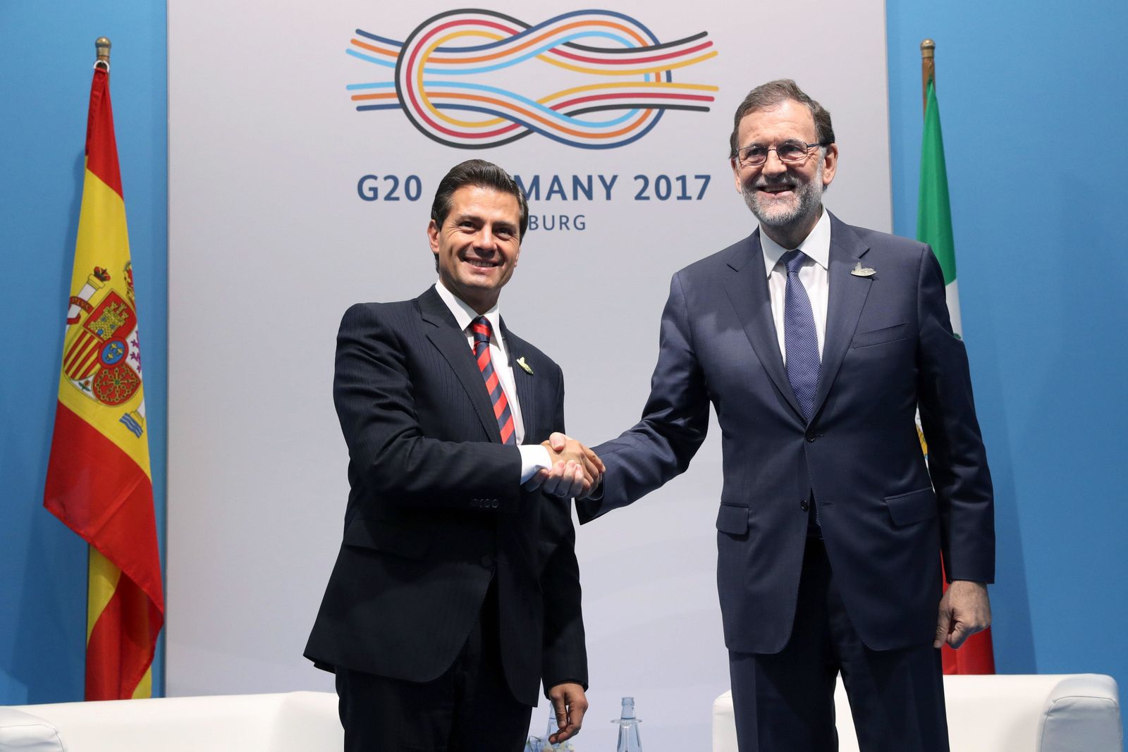 El presidente de México, Enrique Peña Nieto, y el español, Mariano Rajoy.