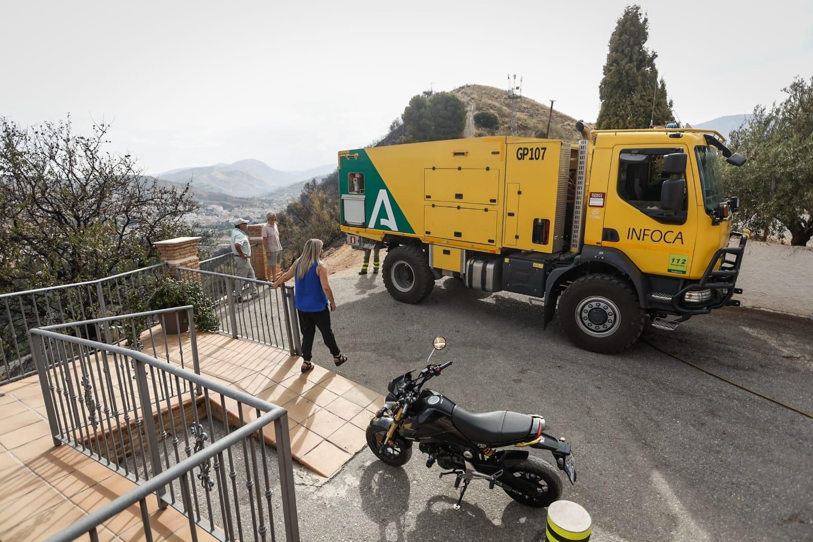 Las imágenes de la Fuente de la Bicha de Granada tras las llamas