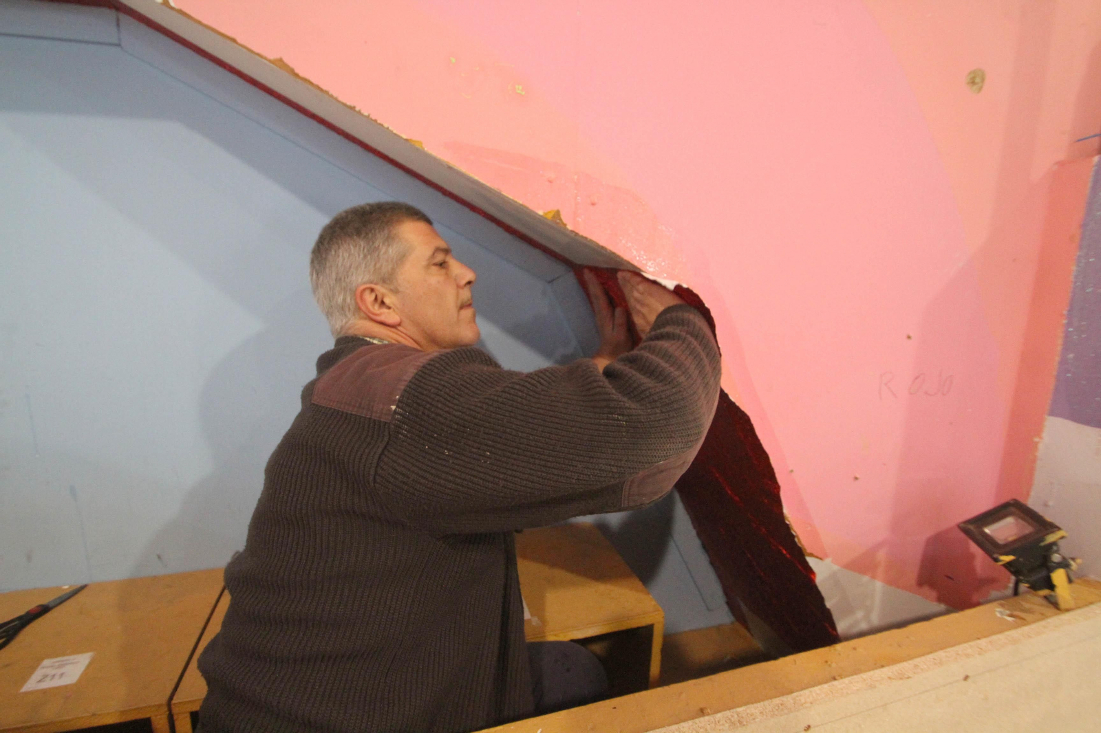 Preparativos de la Cabalgata de Reyes Magos.
