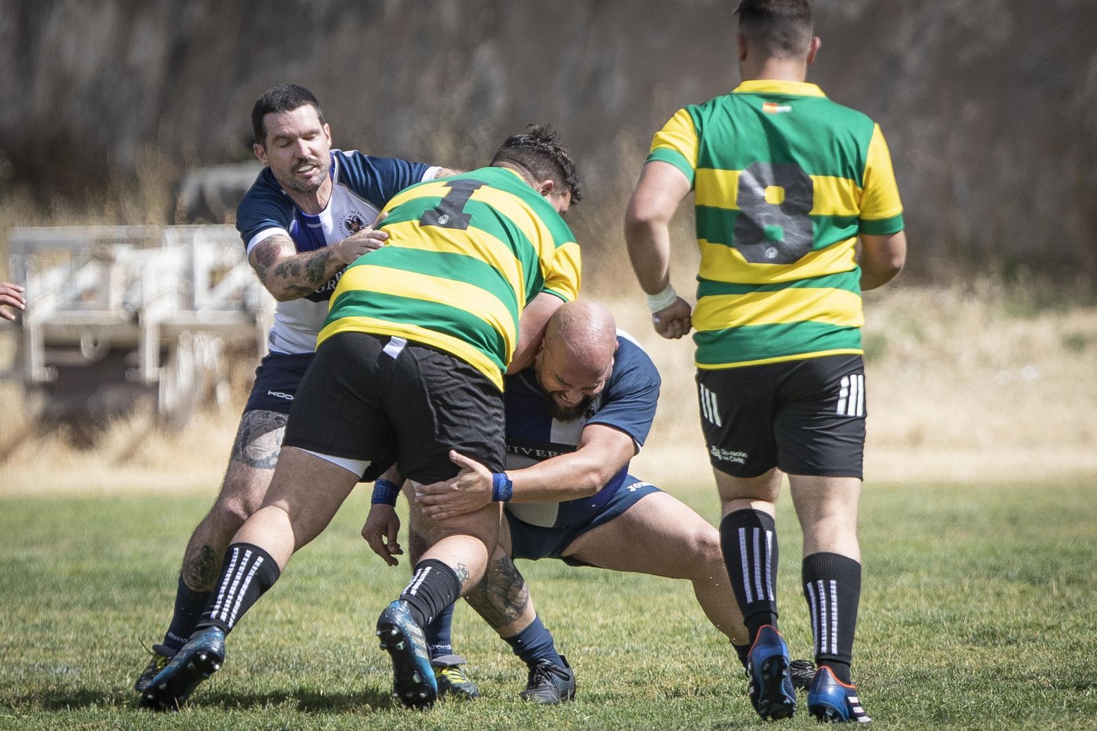 Las mejores fotos del partido del ascenso a División de Honor B de rugby entre Universidad de Granada y Portuense