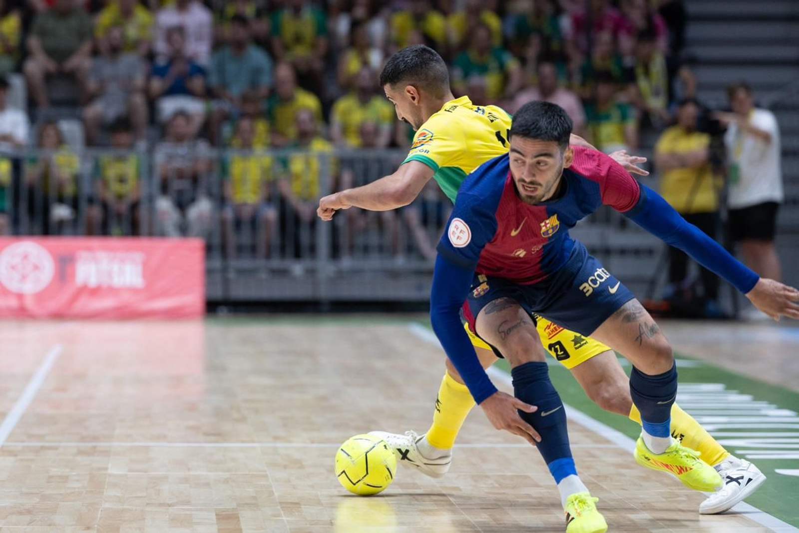 El triunfo del Barça ante el Jaén FS en el Olivo Arena