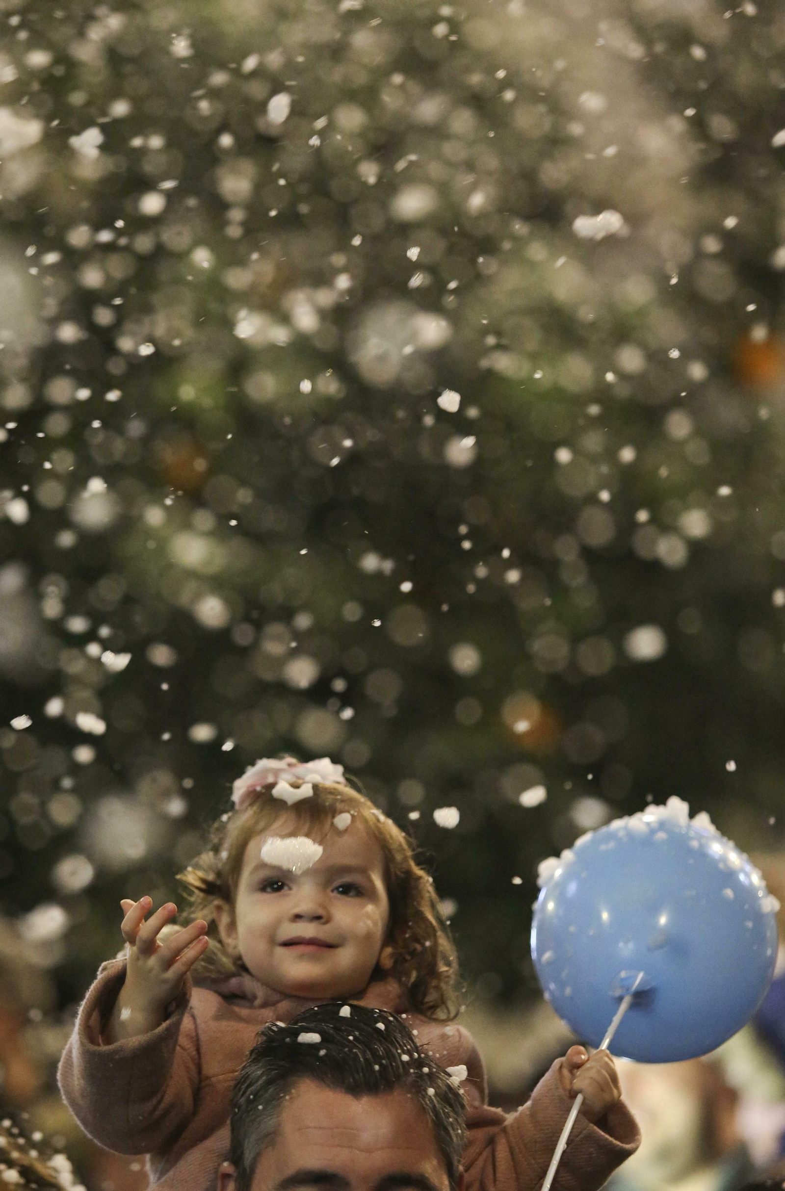 Fotos de la nieve en la Navidad de Málaga