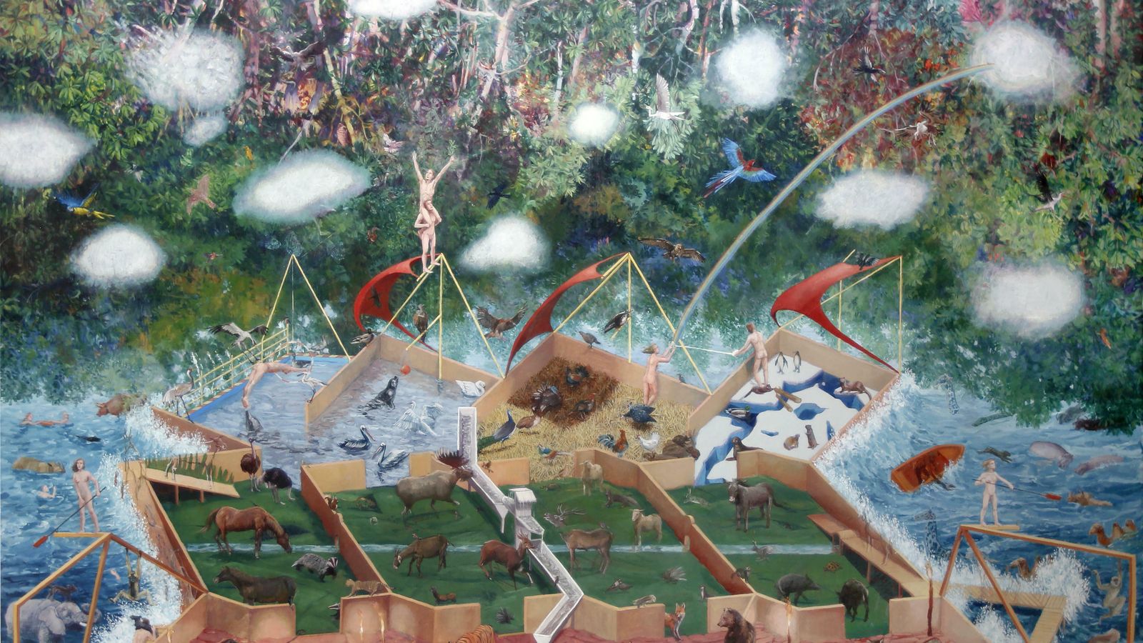 'El diluvio', una de las obras claves dentro de esta exposición.