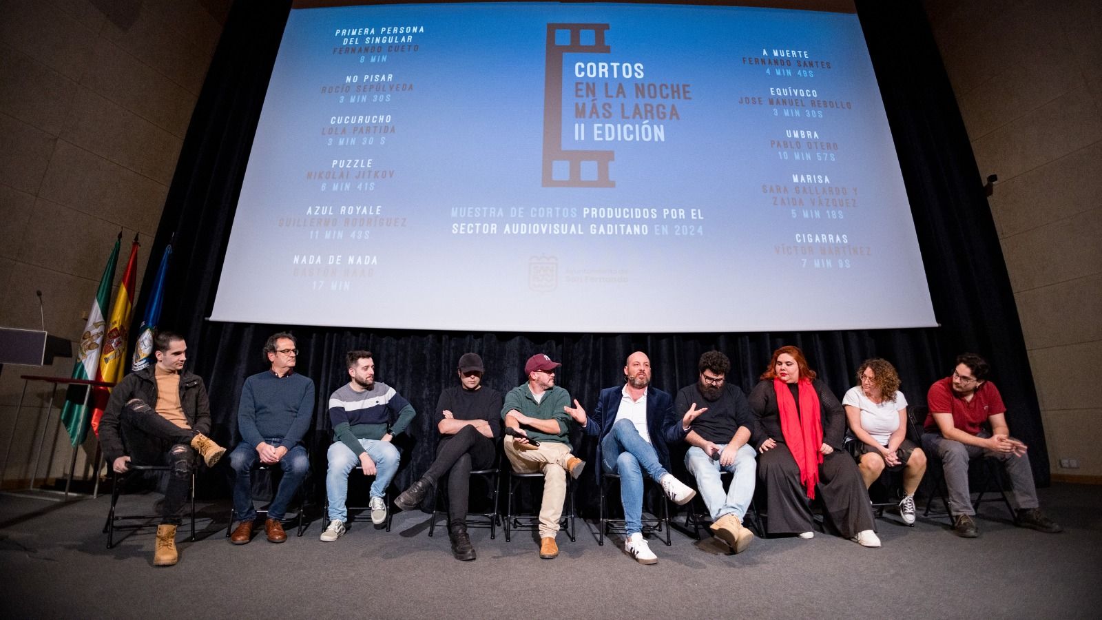 Una imagen de la última edición de 'Cortos en la noche más larga', en San Fernando