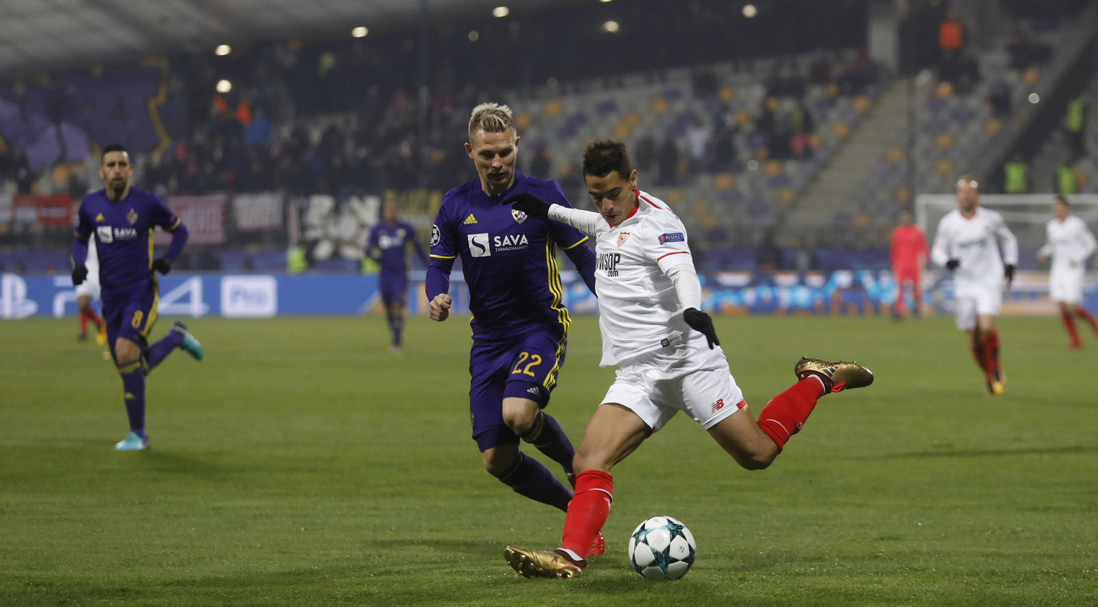 El Maribor-Sevilla FC, en imágenes