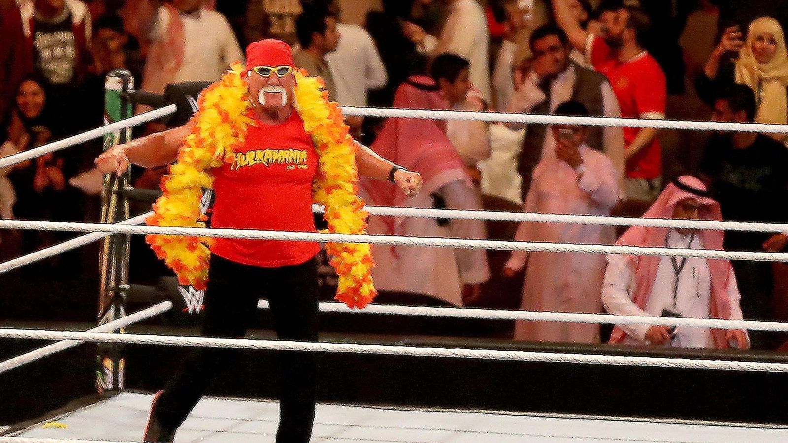 Hulk Hogan, en un cuadrilátero.