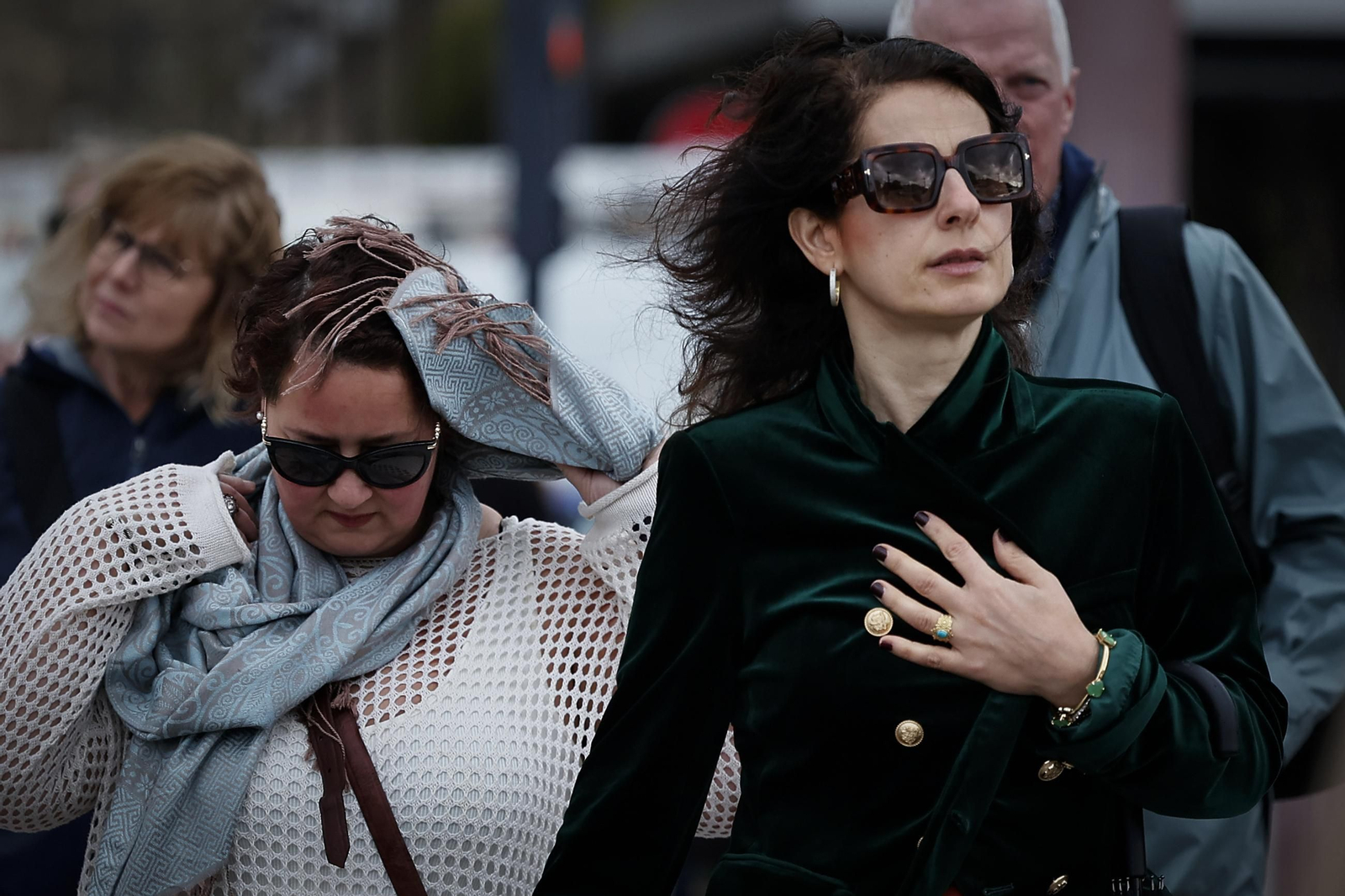 Otro día de frío y lluvia en Sevilla