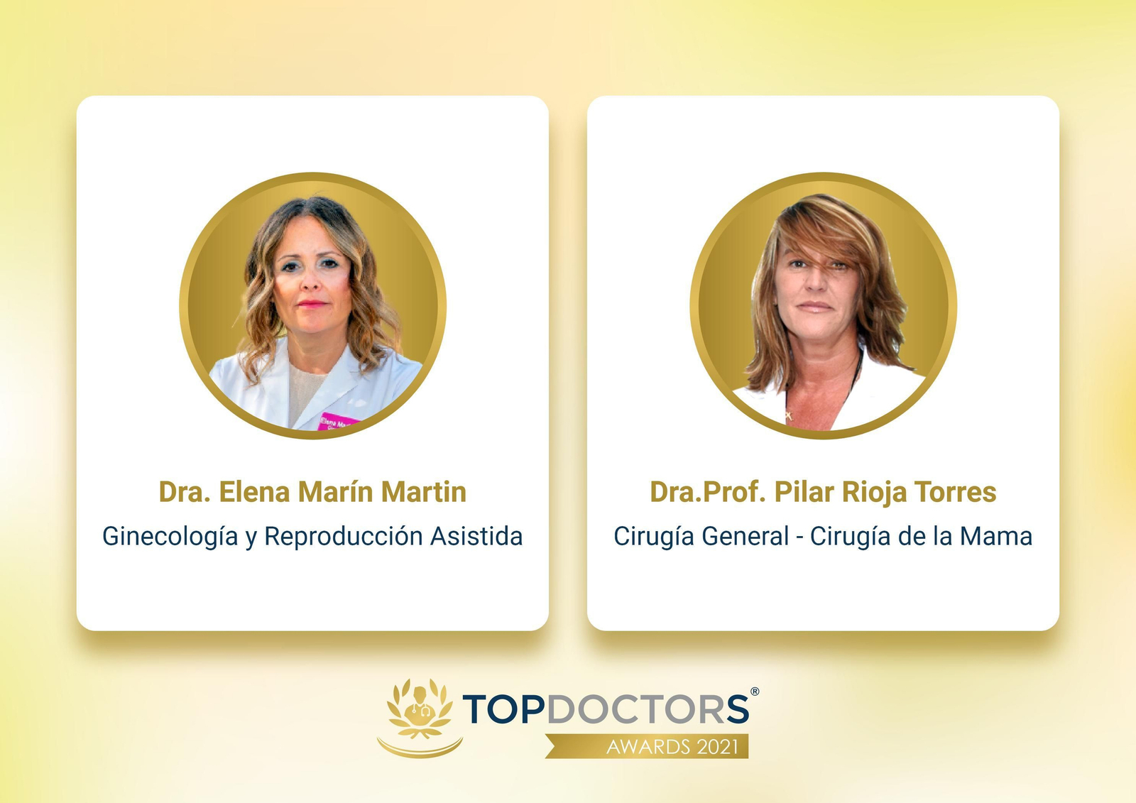 Las dos doctoras distinguidas.