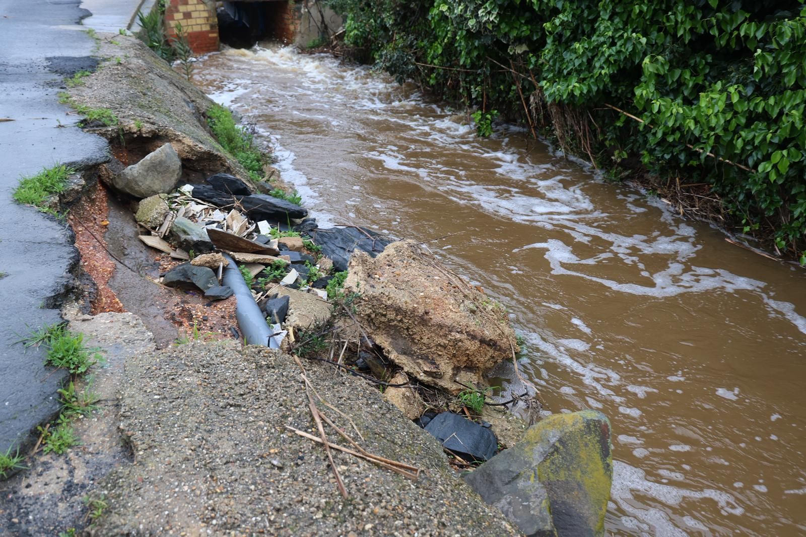 Fotografías de El Portil y El Rincón, donde los vecinos han sido desalojados por la borrasca Leonardo