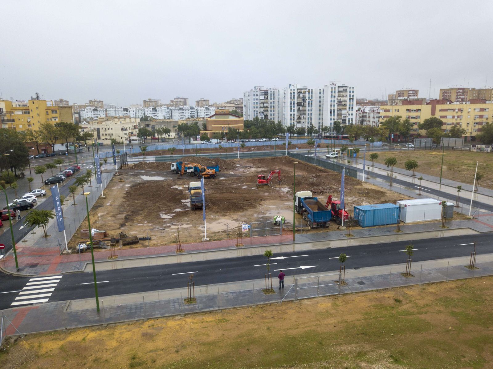 Estado actual del solar en obras de Cisneo Alto