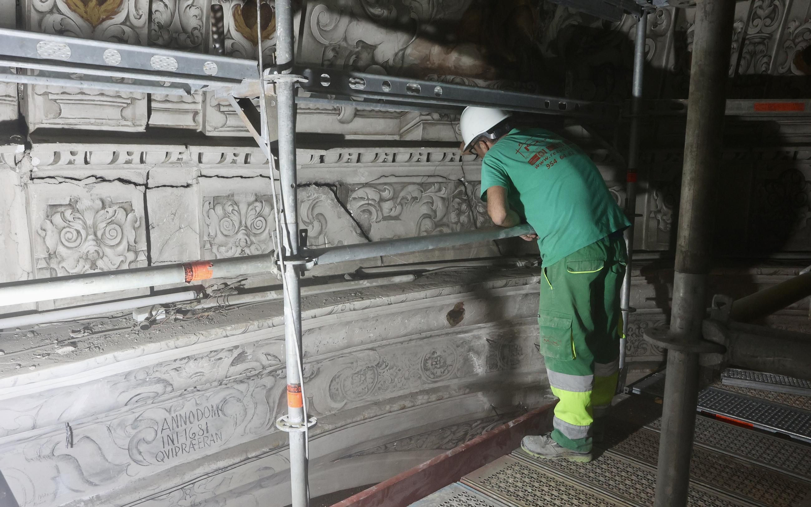 Obras en la Iglesia de La Caridad