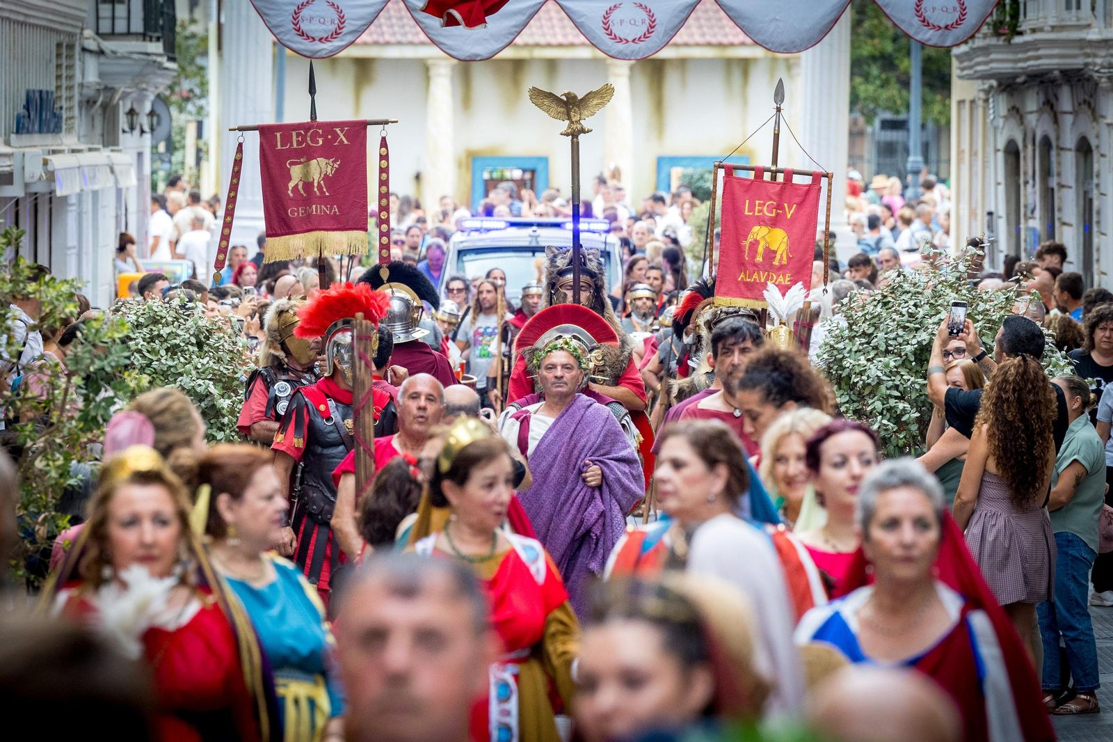 Las imágenes de la procesión del triunfo de Balbo el Menor en Cádiz Romana