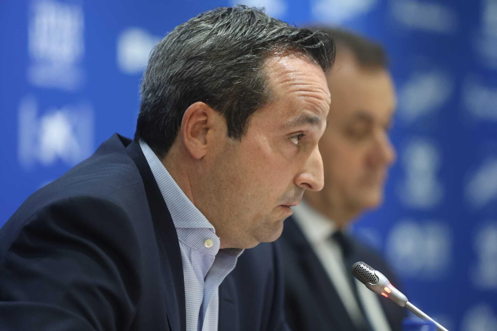La rueda de prensa de José María Muñoz y Kike Pérez, en fotos