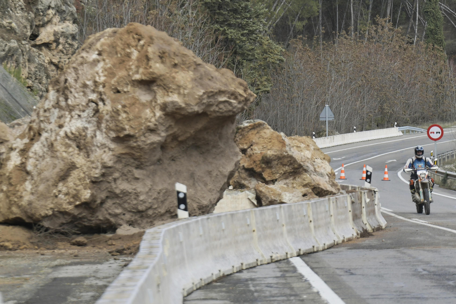 Desprendimiento en la zona del Cubillas.